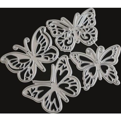 4pcs butterfly Metal Cutting Dies for DIY Scrapbooking Embossing Paper Cards Decor Crafts cut stamps and dies stitch new 2018
