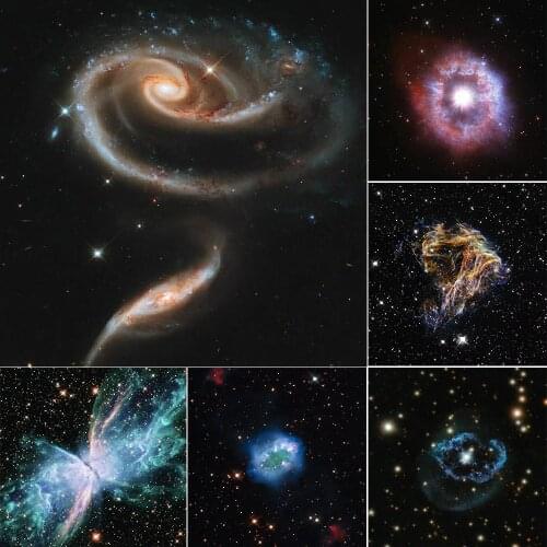 5D DIY Diamond Painting Universe Starry Sky Square/Round Mosaic Inlaid Rhinestone Cross Stitch Kit Landscape Decoration Painting