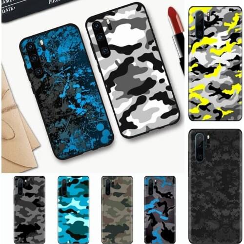 Military Army Camo Camouflage Pattern Phone Case black For Huawei honor Mate mate P 10 9X 10i 20 30 40 y7 lite pro p smart 2019