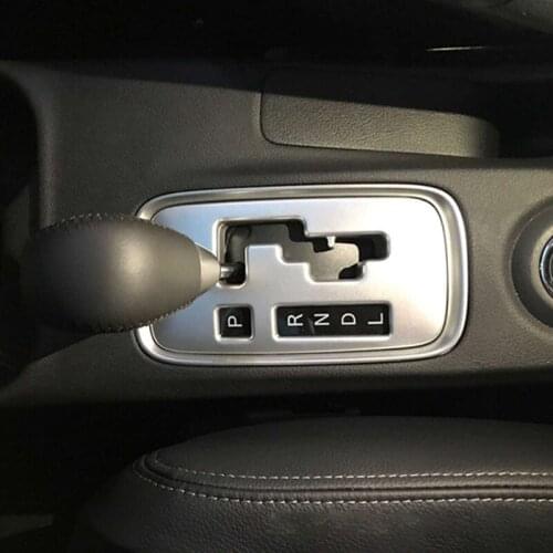 Car Silver Gear Shift Panel Cover Trim Frame ABS Fit For Mitsubishi Outlander 2013 2014 2015 2016 2017 2018 2019 2020 Decoration