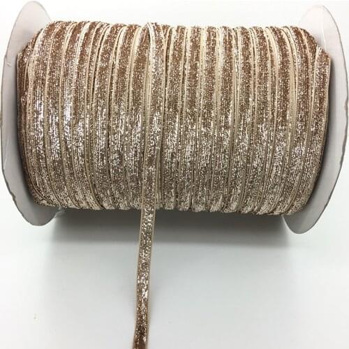 Free Shipping 5 yds 1/4 "(6mm)Wide Purple Khaki Velvet Ribbon Headband Clips Bow Decoration #6mRS24