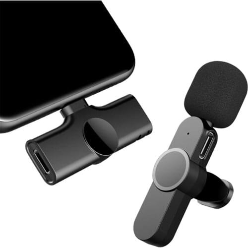 Mobile Phone Live Wireless Microphone Type C Plug And Play Video Shooting Lavalier Wireless Radio Microphone