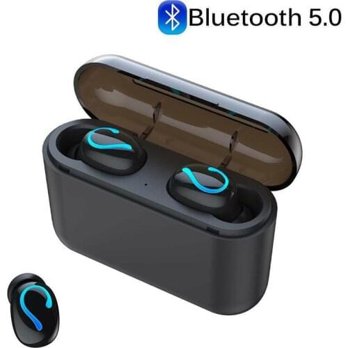Wireless Bluetooth 5.0 TWS Earphone Mini Earbuds With 2500mAh Power ,Gaming Headset For IPhone Android Phones