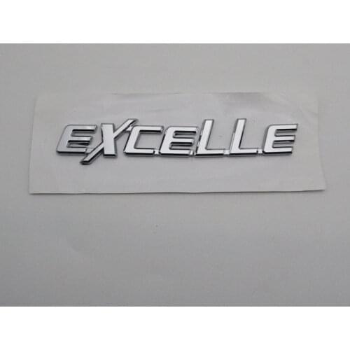 For Buick Excelle Emblem Auto Rear Trunk Chrome Silver ABS Badge Car Sticker Logo Decal