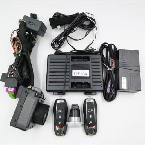 For Porsche Old Cayenne Year 2006-2010 Add Push To Start Stop PKE Keyless Entry System Remote Start Plug and Play Type Car Parts