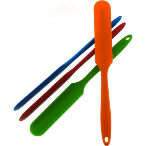 Bilateral One-piece Long Silicone Spatula with Embedded Steel Strip, Butter and Butter Mixing Spatula, Kitchen Tool, Baking Tool