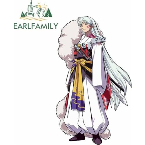 EARLFAMILY 13cm x 7.7cm for Inuyasha Sesshoumaru Car Stickers Custom printing Car Door Decal Trunk Refrigerator Decoration