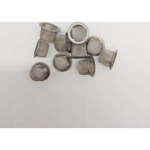 Stainless Steel Screen Tobacco Pipes Filters Crystal Smoking Pipes Wand Metal Cigarette Filters Accessories 10PCS/Set