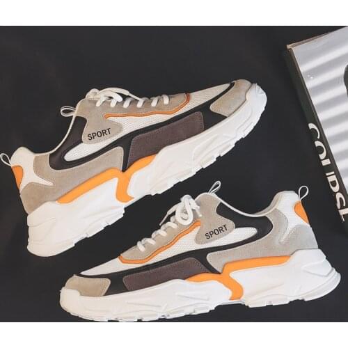 Fashion Men Sneakers Mesh Casual Shoes Lac-Up Mens Shoes Lightweight Vulcanize Shoes Walking Sneakers Zapatillas Hombre