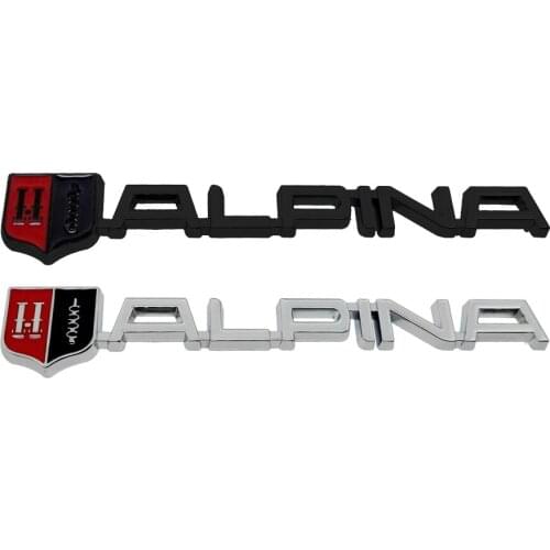 For BMW F10 F20 F30 GT E46 E39 E90 520I 528Li 530I 545I 323I X5 X1 GT Alpina Metal Letters Badge Sticker Auto Styling Decoration