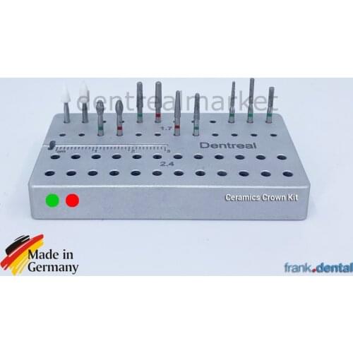 Frank Dental Ceramics Crown Preparation Set - Diamond Burs Set - FD4573