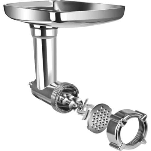 Meat Grinder Attachment for KitchenAid Stand Mixer,with Grinding Blade Grinding Plate Durable Food Processor Accessory