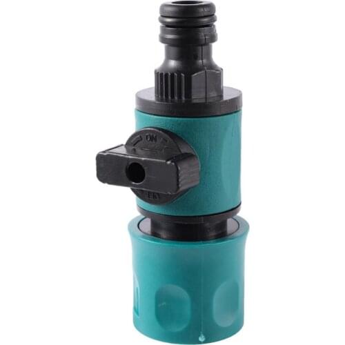 Plastic Valve Agriculture Water Connector Joiner Quick Fix Coupler Water Gun Fitting Prolong Hose Adapter Switch 1 Pc