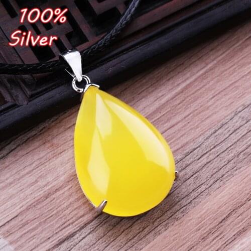 15*20mm 17*24mm 20*30mm 100% 925 Sterling-Silver Color Gold - Plated Blank drop - shaped drop - shaped pendant with wax