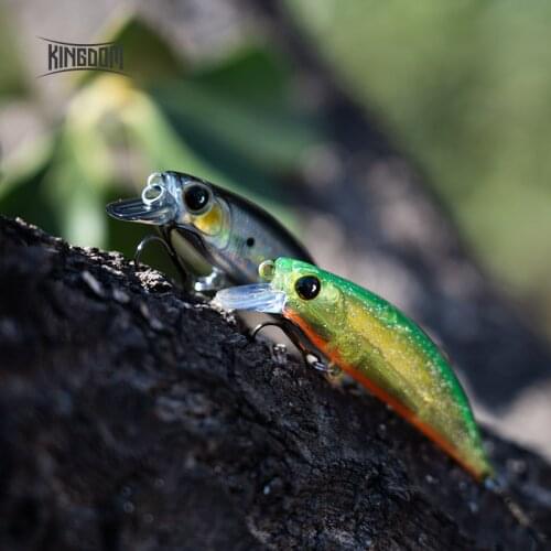Kingdom Fishing Lures Vibrate Sinking Minnow 3.6g 45mm 7g 60mm Thin Body Noise Attraction Artificial Hard Baits