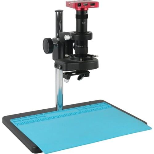 37MP 1080P HDMI USB Industrial Vieo Microscope Soldering Camera 180X 300X Zoom 2D 3D C mount Lens For Phone PCB CPU Repair