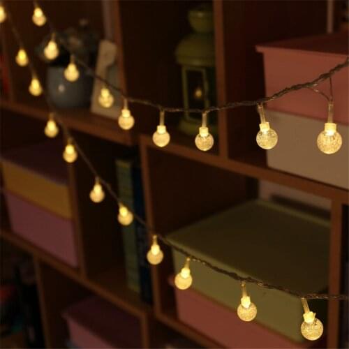 Multi-color 50M 400 LED Crystal Ball String Light Globe Fairy String Garland Lights For Christmas Wedding Holiday Party Decor