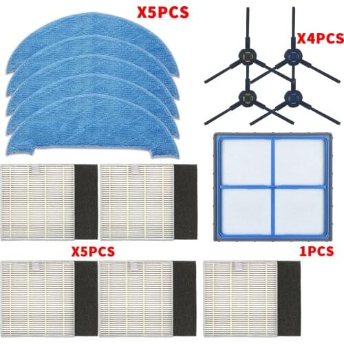 Robot Vacuum Cleaner HEPA Filter side brush mop for ilife V8 V8s X750 A7 X800 X785 V80 Robotic Vacuum Cleaner Parts Accessories