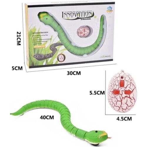 Infrared Remote Control Snake RC Cat Toy And Egg Rattlesnake Animal Trick Terrifying Mischief Kids Toys Funny Novelty Gift