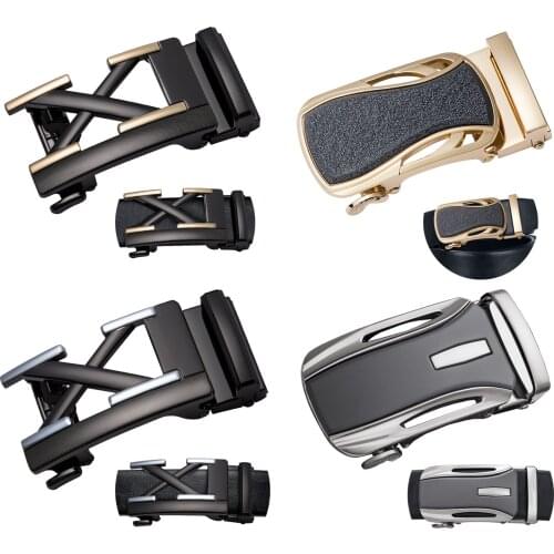 Luxury Business Automatic Belt Buckle 3.5cm Ratchet Slide Buckle Belt Head Replacement Automatic Buckle Belt Accessories DiBanGu