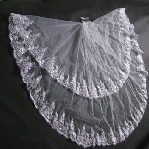 ROUND MOON Wedding Short Veils