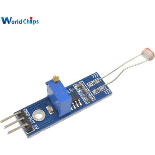 2PCS Photoresistance Detection Optical Photosensitive Light Sensor Module LM393 3.3V 5V For Arduino DO Voltage Output PCB Module