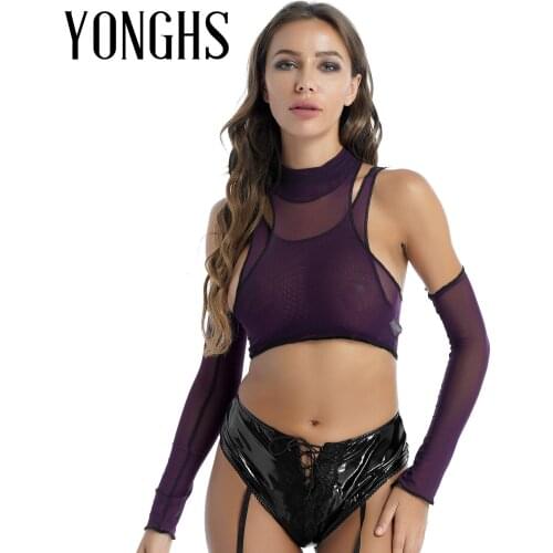 YONGHS Women's Transparent Tank Tops