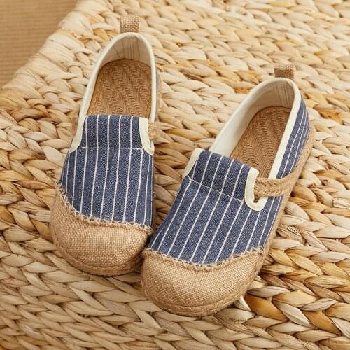2021 New Womens Shoes Handmade Linen Shoes Wild Casual Shoes Summer Breathable Fisherman Hemp Women Flats TX353