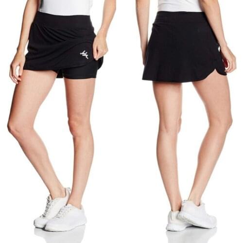Womens Tennis Skort Active Athletic Skirt With Pockets Quick Dry Pencil Skirts With Shorts Inner For Running Golf Workout