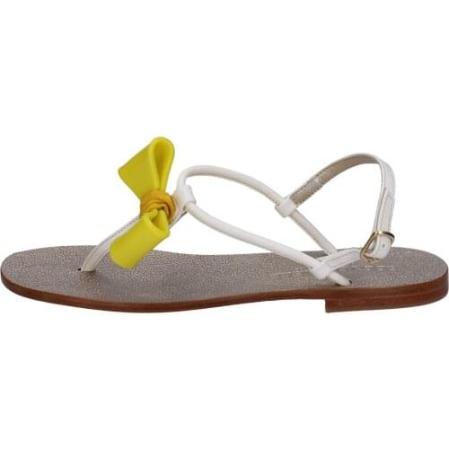 EDDY DANIELE sandals women leather White