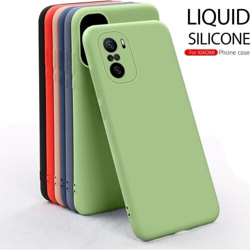 Liquid Soft Silicone Case For Xiaomi Poco F3 Pocophone Poxo Poko F 3 PocoF3 6.67'' Phone Covers Camera Shockproof Shell Fundas