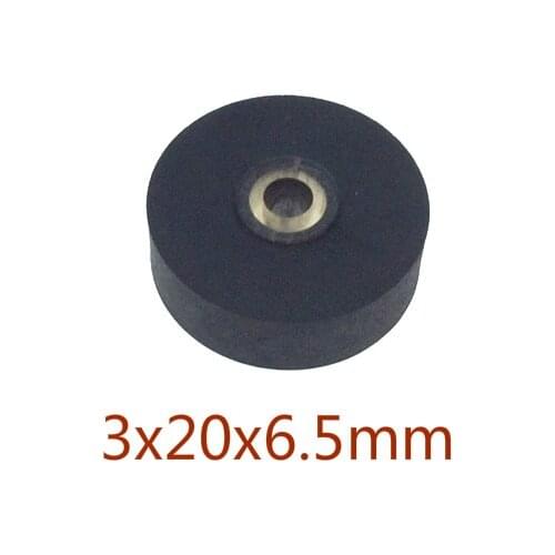 1pc 3x20x6.5mm pinch roller for vintage tape recorder pressure pulley cassette deck audio player