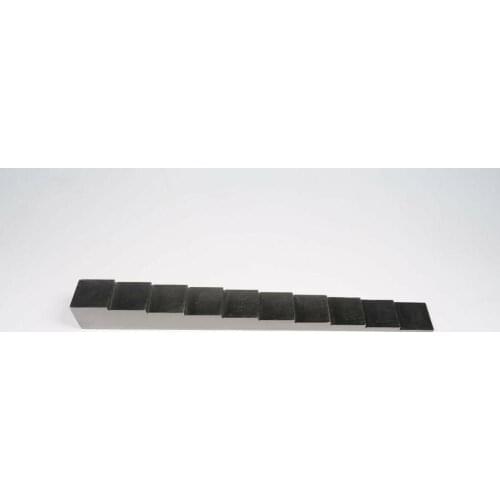 10 Step Ultrasonic Calibration Block, step wedge ,1018 Steel test block, Thickness 1.1inch to 2.0 inch