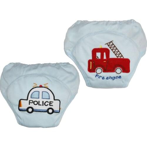 2pcs/lot 4 Layers Washable Baby Toilet Training Cloth Diapers Boy Shorts Girl Underwear Infant Pee Learning Pants Nappies #005