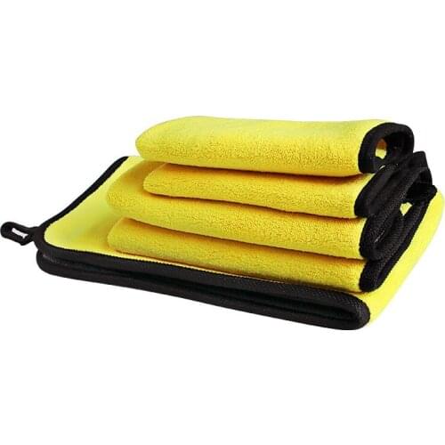 30x60cm Rag for Car Wash Microfiber Towel Car Cleaning Drying Cloth Hemming Car Detailing Cloth Car Wash Towel Auto Products