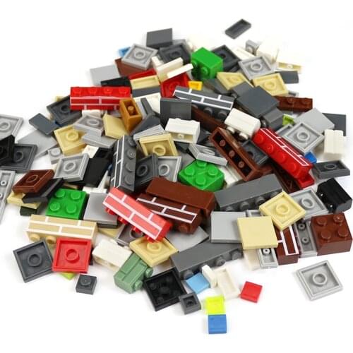 500Pcs City Block Bricks DIY Enlighten MOC Plastic Building Blocks Bricks Toy Educational Bulk Bricks Toys Assembles Part Gifts