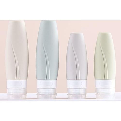 60/90ML Silicone Refillable Bottle Empty Travel Portable Packing Press For Lotion Shampoo Cosmetic Squeeze Containers Tools