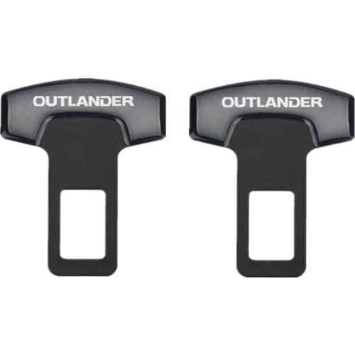 For Mitsubishi Outlander 2013-2019 Accessories Car Styling Car Belt Buckles Car Seat Safty Belt Alarm Canceler Stopper 2pcs