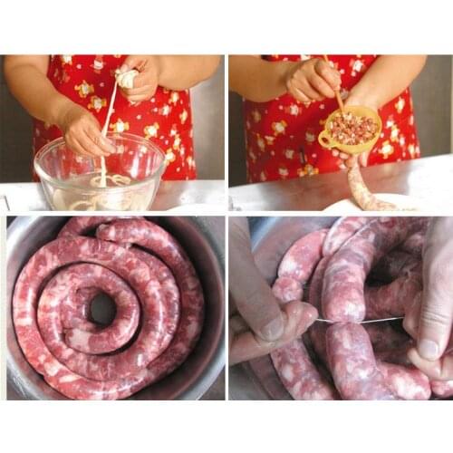 Sausage Tube 1PC Hamburger Cooking Food Grade Sausage Packaging Tools Hot Dog High Quality Sausage Maker 26mm*14m Edible Casings
