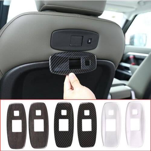 Car-styling Seat Back USB Port Panel Frame Trim,ABS Carbon Style,For Land Rover Defender 110 130 2020-2021 Interior Accessories
