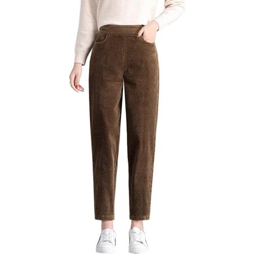 AYPLBGHN Women's Corduroy Trousers