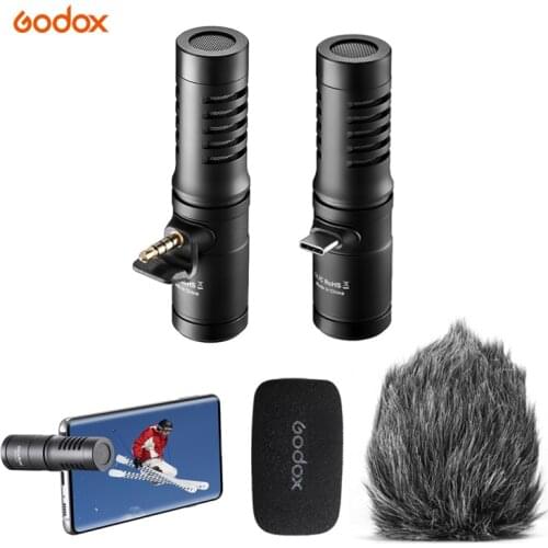 Godox Wireless Microphone Gaming Video Voice Recorder Microfone Mic Condensador For Phone Professional VD-Mic Shotgun Microphone