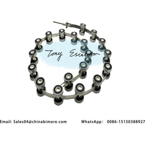 Escalator Parts curve Handrail rotary newel balustrade chain 19joints bearing 6000 for otis