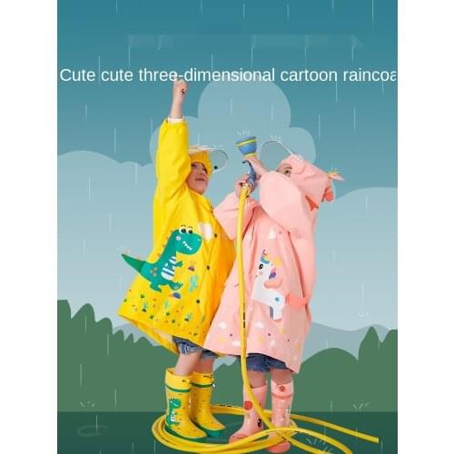 Childrens Raincoat Poncho Primary School Student 2-Year-Old Kindergarten Boy Rain Gear rain coat toddler rain coat
