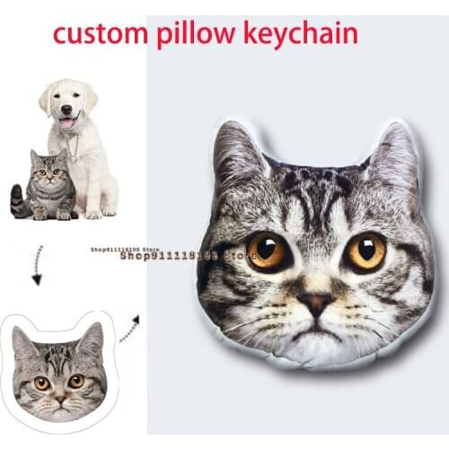 Diy Personalized Pillow Pet Photo Custom Pillow Animal Shape Cute Cushion Home Decoration 3d Animal Plush Toy