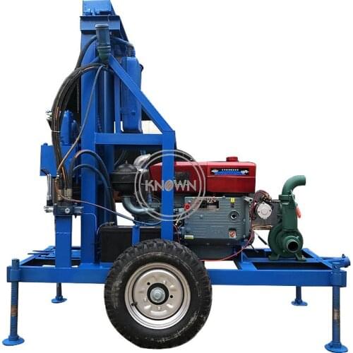 Diesel Type Water Well Drilling Machine 22Horsepower Borehole Drill Rig of Wells Deep for Domestic and Farm Use