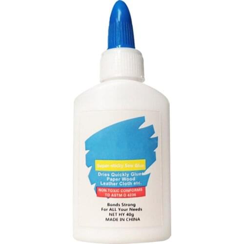 Sew Fabric Glue Sticky Quick Bonding Sewing Fabric Glue Washable Textile Clothing Hemming Repair Adhesive Liquid 30mL