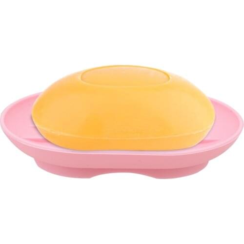Container Washroom Organizer Soft Silicone Soap Dish Plate Tray Drain Soap Box Bathroom Products