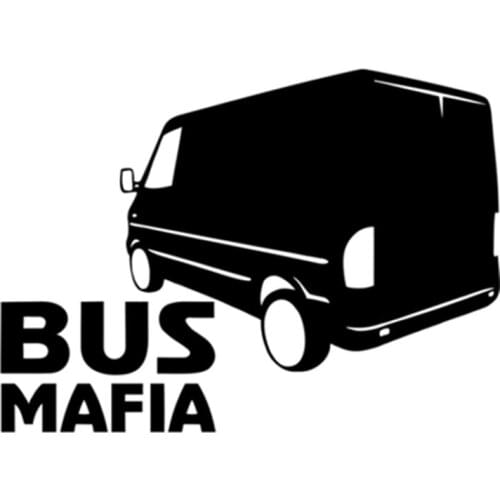 Creative and Interesting Mafia Bus Fun Car Stickers PVC Personality Fashion Body Windows Exquisite Waterproof Decal Decoration