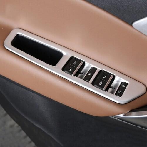 LHD For Proton X70 2018 2019 ABS Plastic Chrome Accessories Door Window Glass Lift Control Switch Panel Cover Trim Car Styling